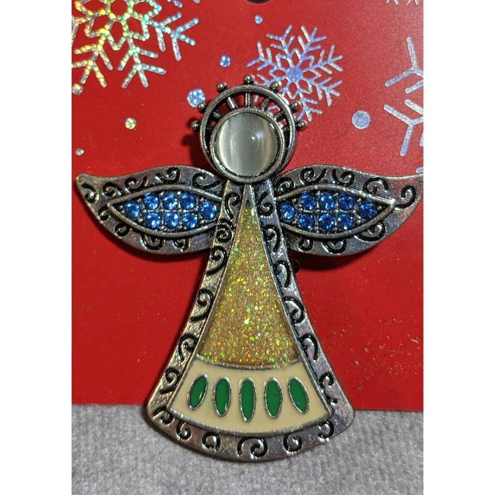 Kohl's Sparkly Angel Brooch